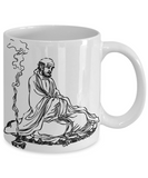 Buddha Mug - Zen Buddhism Bodhidharma Tea Cup - Buddhist Monk Gift - Shaolin Kung Fu Coffee Mug