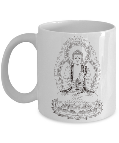 Medicine Buddha Mug - Bhaisajyaguru King of Oriental Medicine - Healing Meditation Coffee Tea Cup