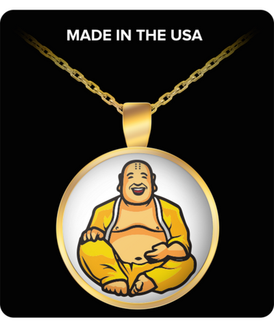 kelistom 18K Gold Plated Green GUANYIN Buddha Pendant Necklace for Women  Men Buddhist Ornament Maitreya Buddha Amulet Hinduism 3MM Flat Figaro  Necklace Chain | Amazon.com