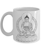 Gautama Buddha Mug - Shakyamuni Siddhartha Buddhist Rulai Sage Statue - Decorative Coffee Mug